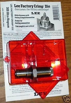 lee 300 ultra mag factory crimp die reloading new 90970