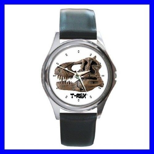 Round Metal Watch T REX FOSSIL Dinosaur Skull Boys Girl (11571933)