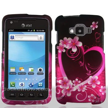   Rugby Smart PINK HEART FLOWER Protective Hard Shell Cover Phone Case