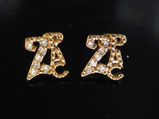 NEW 2 PAC GOLD EARRINGS STUD 2PAC RAP HIP HOP BLING ICE TUPAC SHAKUR