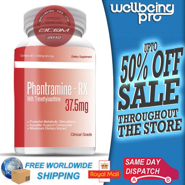   Phentramine Rx 37.5mg Strong T5 WeightLoss Slimming/Diet Pills Tablets