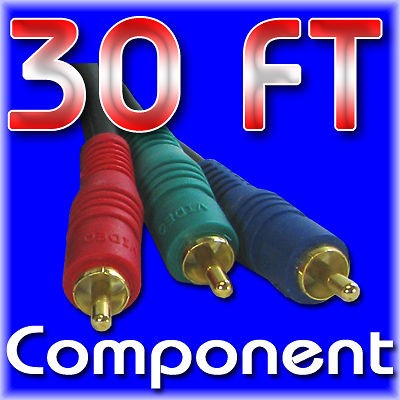 30 ft 3rca component video projector lcd dvd cable 30ft