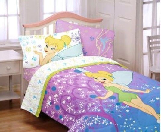     Disney Fairies   Tinkerbell Pixie Power DRAPES & COMFORTER SET