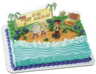   Neverland PIRATES Yo Ho Birthday PARTY Cake DECORATION Topper KIT Set