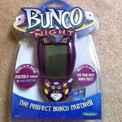 NIP PORTABLE BUNCO GAME RADICA  SINGLE OR MULTI PLAYER ELECTRONIC 