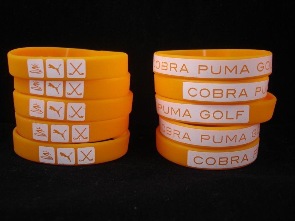 new 1 cobra puma golf orange wristband bracelet collectible time