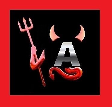  RED CHROME DEVIL DECAL HORNS TAIL DEMON CAR AUTO STICKER EMBLEM LOGO 