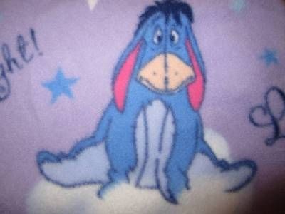 Disney Baby EEYORE Purple Footed XXL Adult Fleece Pajamas 2X Large One 