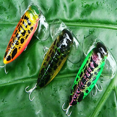 3x Waterwolf Fishing lures Cicada Surface Wakebait ZL4