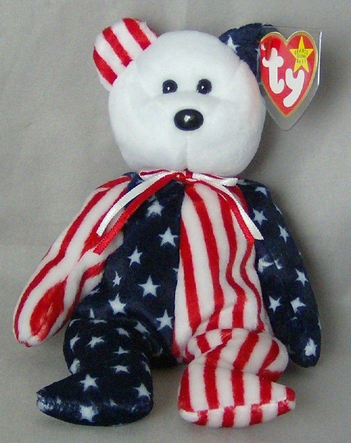 ty beanie baby spangle the bear nwt bornjune 14 1999