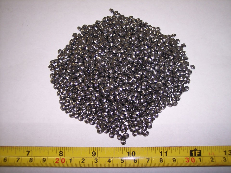 4LBS. HARD CHROMED TUMBLING POLISHING MEDIA,1/8 BALLCONE,JEWEL​RY 