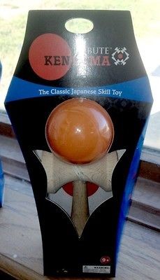 usa kendama tribute wooden skill toy orange 