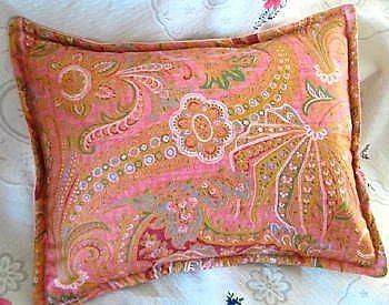 PAIR Custom BOUDOIR Shams RALPH LAUREN Fabric VILLAGE MEWS PAISLEY 