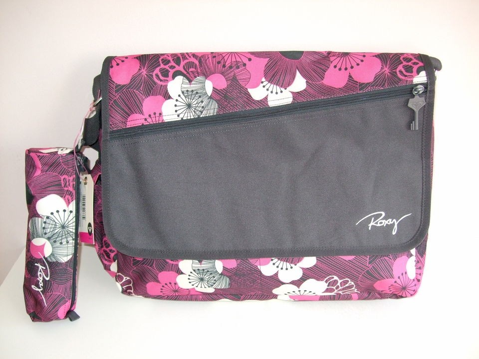 BNWT ROXY BREEZY LAPTOP BAG SATCHEL + *FREE* PENCIL CASE SCHOOL 