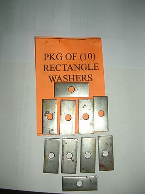 Antique Slot Machine Rectangle washers set of 10 pieces MILLS PACE 