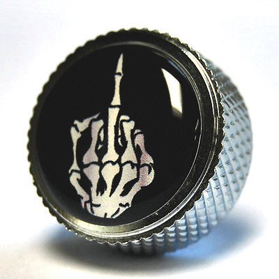 Knurled Skeleton Hand Seat Bolt for Harley Softail Roadking Touring 