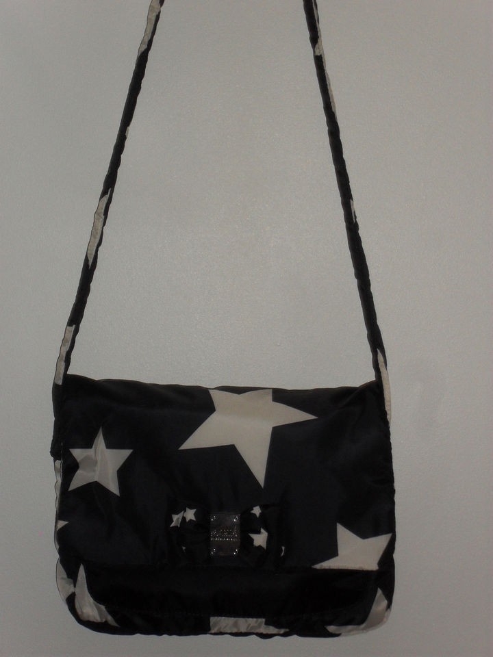 Sonia By Sonia Rykiel nylon padded STAR print shoulder bag sac brand 