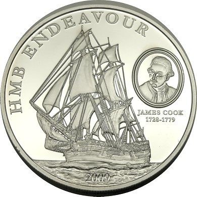 elf cook islands 1 dollar 2009 sailing ship time left