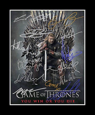   THRONES Sean Bean, Lena Headey, Richard Madden +10 Cast print display