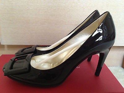 Brand New Roger Vivier Belle De Nuit Patent Leather Pumps 36.5 or US6 