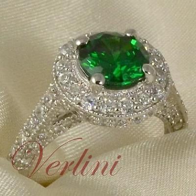 green emerald engagement ring in Engagement & Wedding