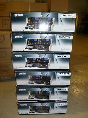 Gemini CDX 2410 Dual CD Player with Scratch BRAND NEW FULL WARRANTY