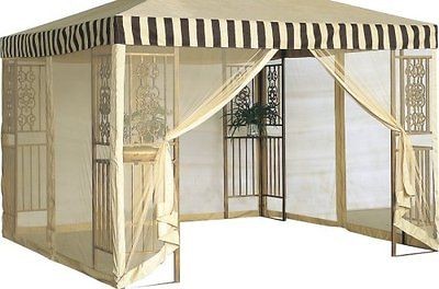 DC America GOS1010 BB 10 X 10 Gazebo Screen Polyester Beige