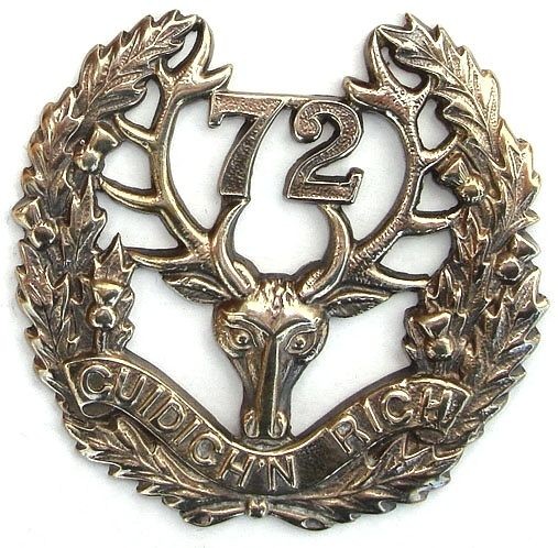 ww1 72nd cef seaforth highlanders canada solid silver from united