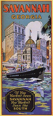 savannah georgia seagull boat travel travel repro large time left