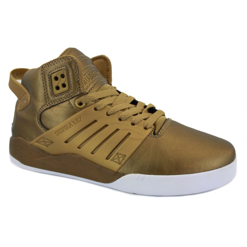 supra wmns skytop iii sw07007 laced leather trainers gold more options 