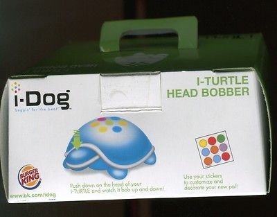 dog i turtle head bobber 2007 burger king promo