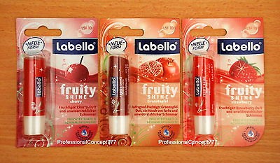 labello cherry pomegranate strawberry lip balm new from israel