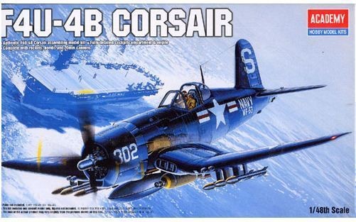 F4U 4B CORSAIR 1/48 AERO FIGHTER PLASTIC MODEL KIT ACADEMY NIB