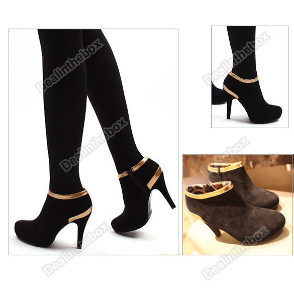 Womens Vogue Ladies Platform Pump High Heel Ankle Boots Shoes Sexy 