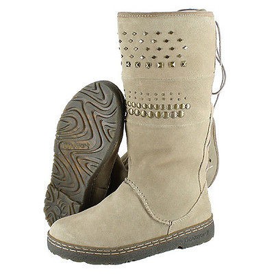 BEARPAW 819W SILVERTON 13 TAUPE SHEEPSKIN BOOTS WOMENS US SIZE 10, UK 