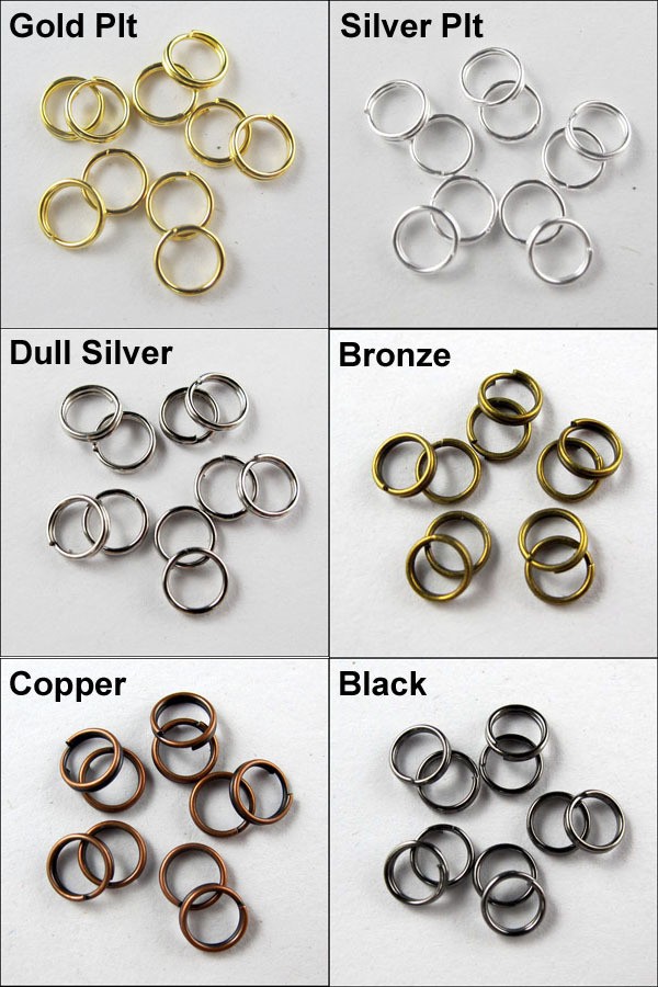 Wholesale Split Ring DOUBLE 4mm,5mm,6mm,8mm,10mm,12mm,14mm 6Colors 1 