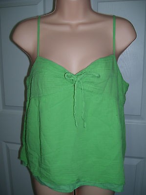   EAGLE OUTFITTERS Juniors Green Spaghetti Strap Tunic Size 14 EUC