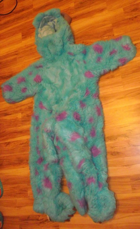  Monsters INC Sully Full Size Plush Costume sz XS 4 5T