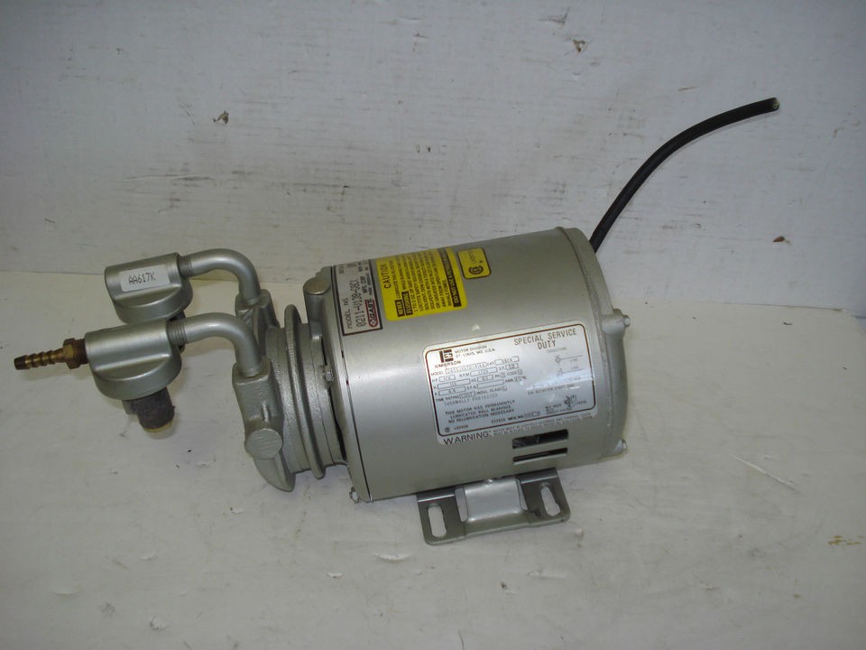 EMERSON SA55JXGTD 4144/GAST 0211 V138 G8CX VACUUM PUMP 1725 RPM 1/6HP 