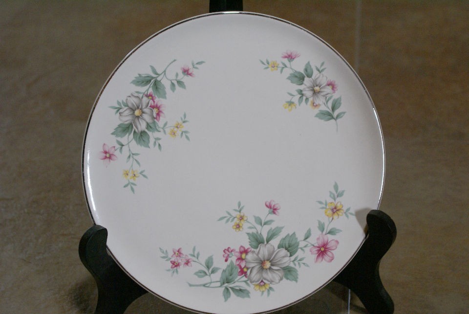 Superior Hall Quality Dinnerware Springtime 9.5 Cake Plate Dishes 