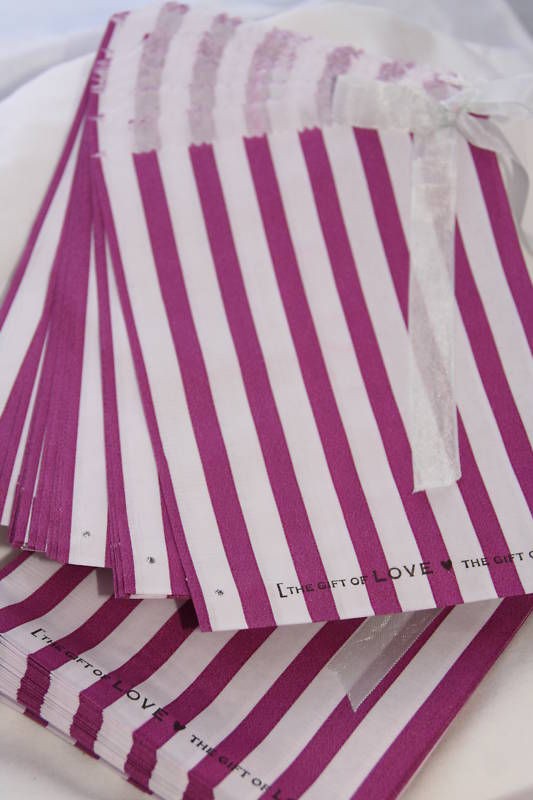 50 stripe sweet bags candy sweetie bar buffet wedding well