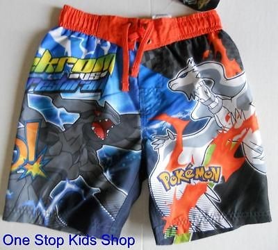 POKEMON Boys 4 5 6 7 8 10 12 14 16 Shorts SWIM TRUNKS Bathing Suit