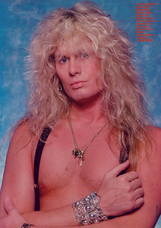 JOHN SYKES Mini POSTER / magazine Pin Up #3 uk RARE Thin Lizzy 