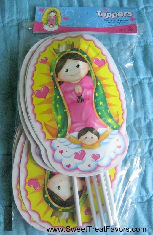 VIRGENCITA GUADALUPE Party Baptism DecorationTOPP​ERS x 24 Lupita 