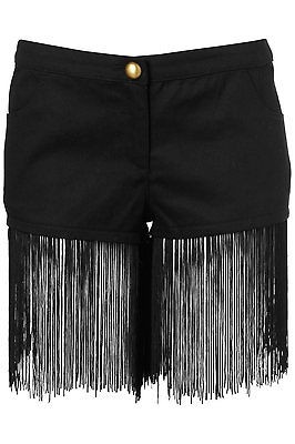 topshop fringe trim shorts by rare uk 12 from united