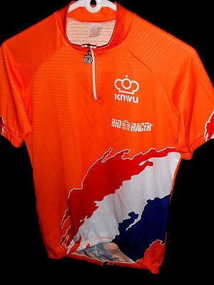 MENS S BIO RACER NETHERLANDS HOLLAND CYCLING JERSEY TOP SHIRT KNVB 