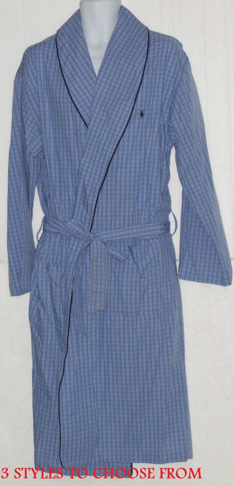 Polo Ralph Lauren Men’s Bath Robe New w Tags Lightweight 100%Soft 