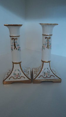 antique glass candlesticks in Antiques