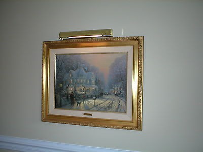 THOMAS KINKADE A HOLIDAY GATHERING 18 X 24 GOLD FRAME 2282/6950 S 