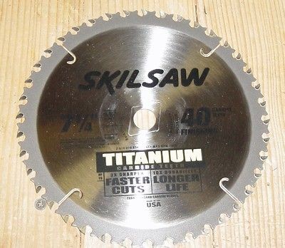   Titanium 40th Carbide Saw Blade 5/8 w/ Diamond Knockout Saw